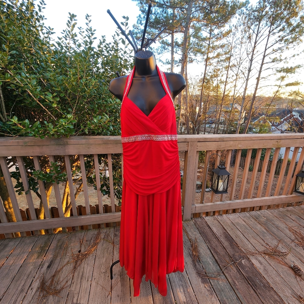 Formal red dress